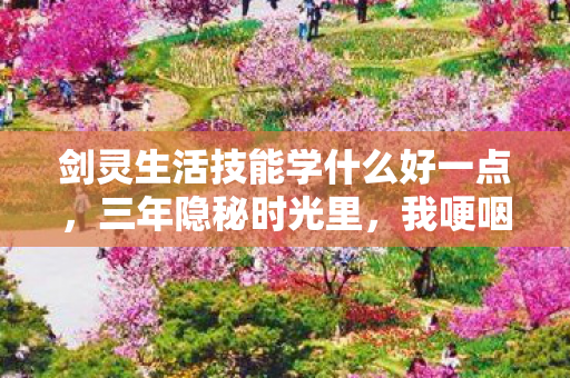 剑灵生活技能学什么好一点,三年隐秘时光里,我哽咽着学会的生活技能 剑灵生活技能学什么好一点,三年隐秘时光里,我哽咽着学会的生活技能