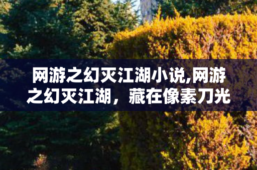 网游之幻灭江湖小说,网游之幻灭江湖，藏在像素刀光里的旧江湖余温