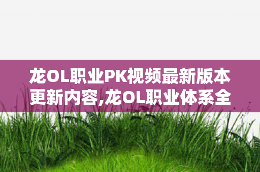 龙OL职业PK视频最新版本更新内容,龙OL职业体系全览，各流派特色与适配玩法指南