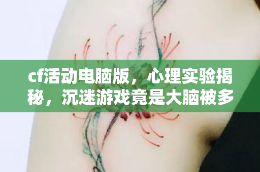 cf活动电脑版,心理实验揭秘,沉迷游戏竟是大脑被多巴胺手术?细思极恐! cf活动电脑版,心理实验揭秘,沉迷游戏竟是大脑被多巴胺手术?细思极恐!