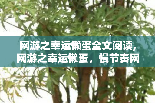 网游之幸运懒蛋全文阅读,网游之幸运懒蛋,慢节奏网游里的松弛小确幸 网游之幸运懒蛋全文阅读,网游之幸运懒蛋,慢节奏网游里的松弛小确幸