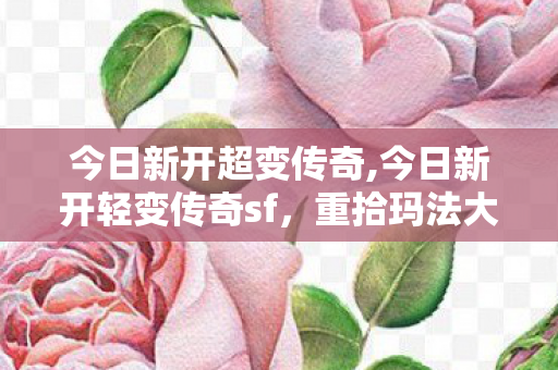 今日新开超变传奇,今日新开轻变传奇sf,重拾玛法大陆的纯粹热血乐趣 今日新开超变传奇,今日新开轻变传奇sf,重拾玛法大陆的纯粹热血乐趣