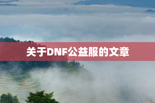 关于DNF公益服的文章图片