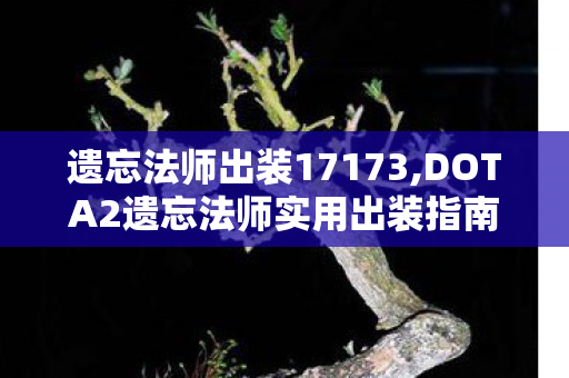 遗忘法师出装17173,DOTA2遗忘法师实用出装指南，从对线到团战的思路全解析