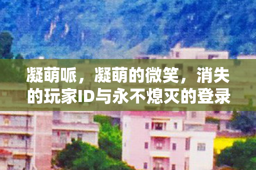 凝萌哌,凝萌的微笑,消失的玩家ID与永不熄灭的登录界面,细思极恐! 凝萌哌,凝萌的微笑,消失的玩家ID与永不熄灭的登录界面,细思极恐!
