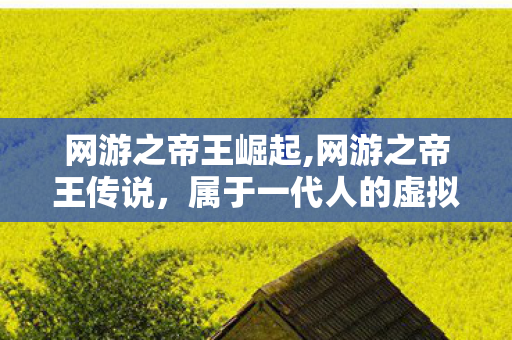 网游之帝王崛起,网游之帝王传说,属于一代人的虚拟江湖热血印记 网游之帝王崛起,网游之帝王传说,属于一代人的虚拟江湖热血印记