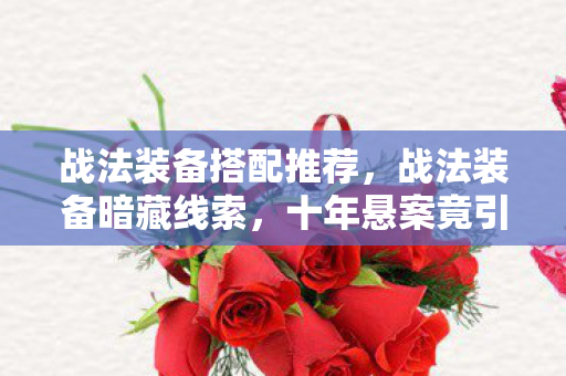 战法装备搭配推荐，战法装备暗藏线索，十年悬案竟引毛骨悚然真相