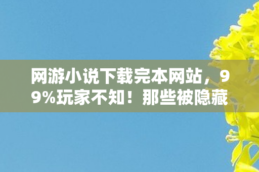 网游小说下载完本网站,99%玩家不知!那些被隐藏的网游小说宇宙,藏着怎样的震撼真相? 网游小说下载完本网站,99%玩家不知!那些被隐藏的网游小说宇宙,藏着怎样的震撼真相?