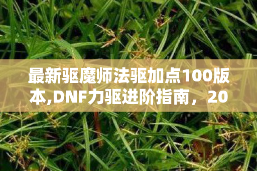 最新驱魔师法驱加点100版本,DNF力驱进阶指南,2024版本驱魔师力驱加点思路全解析 最新驱魔师法驱加点100版本,DNF力驱进阶指南,2024版本驱魔师力驱加点思路全解析