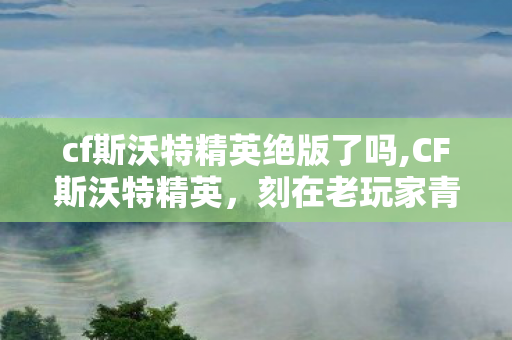 cf斯沃特精英绝版了吗,CF斯沃特精英,刻在老玩家青春里的专属军旅印记 cf斯沃特精英绝版了吗,CF斯沃特精英,刻在老玩家青春里的专属军旅印记