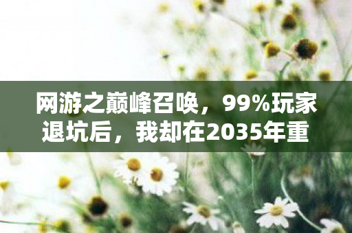 网游之巅峰召唤,99%玩家退坑后,我却在2035年重登巅峰?这数字反转太疯! 网游之巅峰召唤,99%玩家退坑后,我却在2035年重登巅峰?这数字反转太疯!