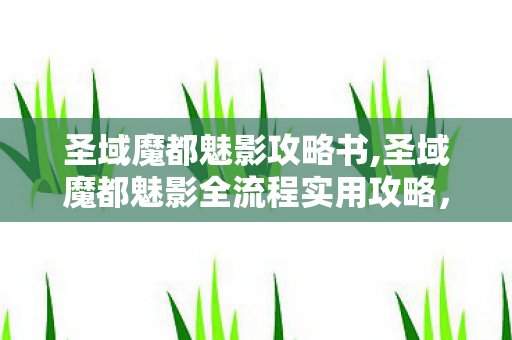 圣域魔都魅影攻略书,圣域魔都魅影全流程实用攻略,从新手开荒到高阶通关的省心指南 圣域魔都魅影攻略书,圣域魔都魅影全流程实用攻略,从新手开荒到高阶通关的省心指南
