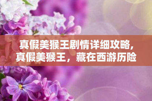 真假美猴王剧情详细攻略,真假美猴王，藏在西游历险里的人心寓言