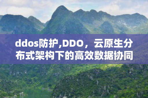 ddos防护,DDO,云原生分布式架构下的高效数据协同新范式 ddos防护,DDO,云原生分布式架构下的高效数据协同新范式