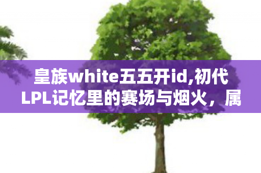 皇族white五五开id,初代LPL记忆里的赛场与烟火,属于老电竞观众的共同回忆 皇族white五五开id,初代LPL记忆里的赛场与烟火,属于老电竞观众的共同回忆