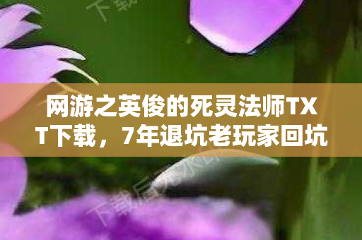 网游之英俊的死灵法师TXT下载,7年退坑老玩家回坑后惊爆!死灵法师竟能召唤百万亡灵大军? 网游之英俊的死灵法师TXT下载,7年退坑老玩家回坑后惊爆!死灵法师竟能召唤百万亡灵大军?