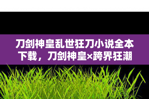 刀剑神皇乱世狂刀小说全本下载,刀剑神皇×跨界狂潮10W+衍生数破圈!当二次元入侵现实,我的钱包先跪了! 刀剑神皇乱世狂刀小说全本下载,刀剑神皇×跨界狂潮10W+衍生数破圈!当二次元入侵现实,我的钱包先跪了!
