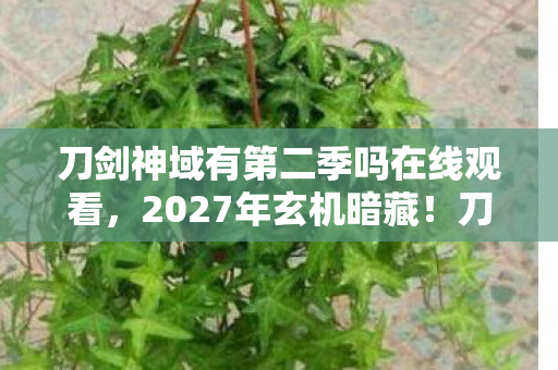 刀剑神域有第二季吗在线观看,2027年玄机暗藏!刀剑神域续作沉默背后,究竟给了我什么? 刀剑神域有第二季吗在线观看,2027年玄机暗藏!刀剑神域续作沉默背后,究竟给了我什么?