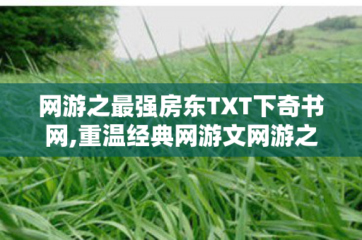 网游之最强房东TXT下奇书网,重温经典网游文网游之最强房东,藏在虚拟与现实间的温暖江湖 网游之最强房东TXT下奇书网,重温经典网游文网游之最强房东,藏在虚拟与现实间的温暖江湖