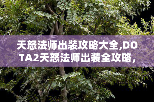 天怒法师出装攻略大全,DOTA2天怒法师出装全攻略,适配全局势的高爆发法伤路线指南 天怒法师出装攻略大全,DOTA2天怒法师出装全攻略,适配全局势的高爆发法伤路线指南