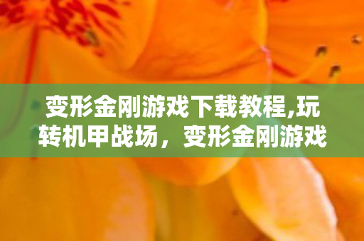 变形金刚游戏下载教程,玩转机甲战场,变形金刚游戏核心操作技巧全指南 变形金刚游戏下载教程,玩转机甲战场,变形金刚游戏核心操作技巧全指南