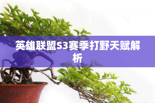 英雄联盟S3赛季打野天赋解析图片