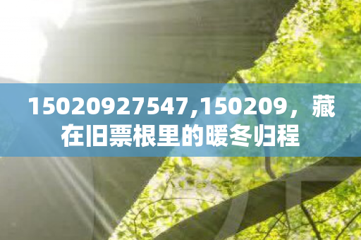 15020927547,150209，藏在旧票根里的暖冬归程
