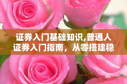 证券入门基础知识,普通人证券入门指南,从零搭建稳健的投资认知体系 证券入门基础知识,普通人证券入门指南,从零搭建稳健的投资认知体系