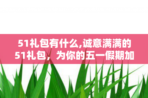 51礼包有什么,诚意满满的51礼包，为你的五一假期加满幸福感