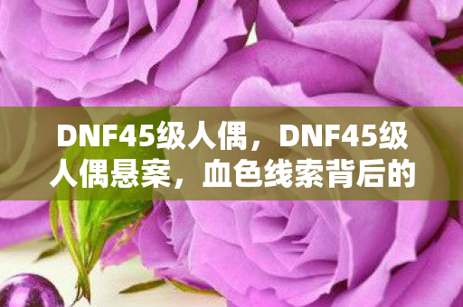 DNF45级人偶,DNF45级人偶悬案,血色线索背后的毛骨悚然真相 DNF45级人偶,DNF45级人偶悬案,血色线索背后的毛骨悚然真相