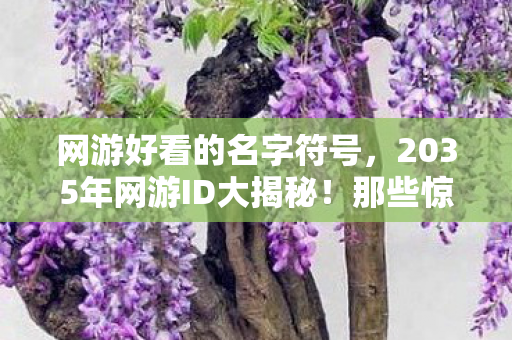 网游好看的名字符号，2035年网游ID大揭秘！那些惊艳时光的名字背后，藏着怎样的震撼真相？