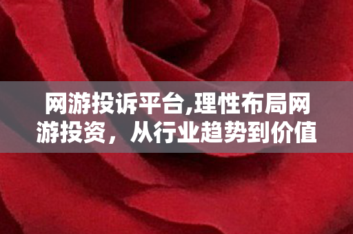网游投诉平台,理性布局网游投资,从行业趋势到价值挖掘的务实指南 网游投诉平台,理性布局网游投资,从行业趋势到价值挖掘的务实指南