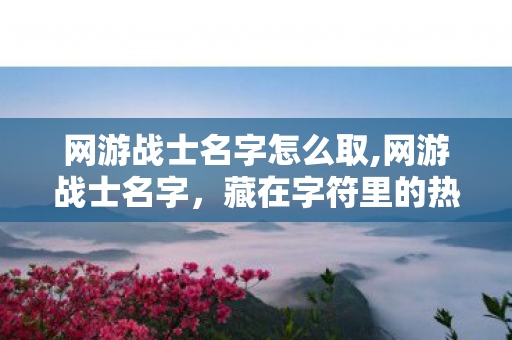 网游战士名字怎么取,网游战士名字,藏在字符里的热血人设与江湖回忆 网游战士名字怎么取,网游战士名字,藏在字符里的热血人设与江湖回忆