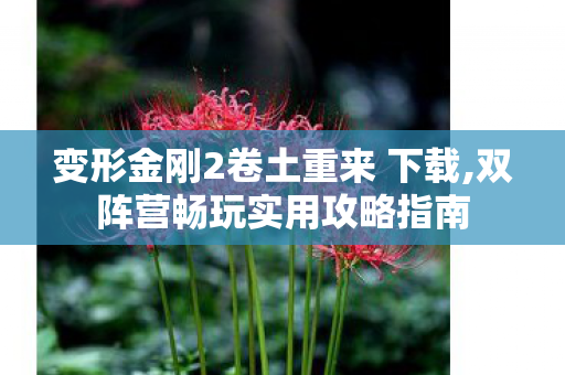 变形金刚2卷土重来 下载,双阵营畅玩实用攻略指南 变形金刚2卷土重来 下载,双阵营畅玩实用攻略指南