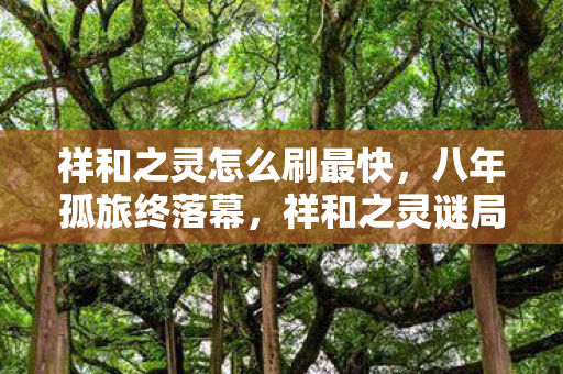 祥和之灵怎么刷最快，八年孤旅终落幕，祥和之灵谜局散，泪目成空