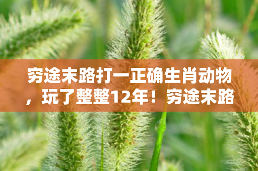 穷途末路打一正确生肖动物,玩了整整12年!穷途末路时,这生肖竟成最后救命稻草?选它还是它? 穷途末路打一正确生肖动物,玩了整整12年!穷途末路时,这生肖竟成最后救命稻草?选它还是它?