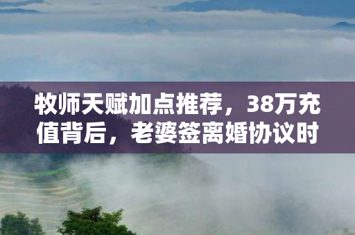牧师天赋加点推荐,38万充值背后,老婆签离婚协议时,我才知牧师天赋竟是散财咒! 牧师天赋加点推荐,38万充值背后,老婆签离婚协议时,我才知牧师天赋竟是散财咒!