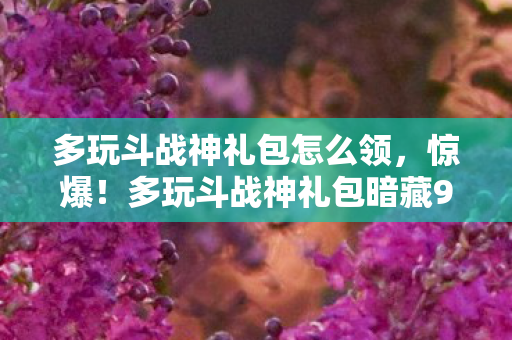 多玩斗战神礼包怎么领，惊爆！多玩斗战神礼包暗藏99%玩家不知的3大逆天福利！