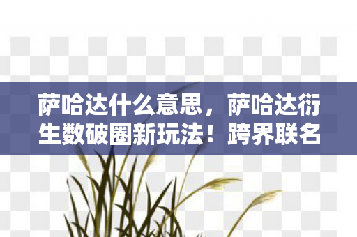 萨哈达什么意思,萨哈达衍生数破圈新玩法!跨界联名竟爬进你妈手机壳,意想不到! 萨哈达什么意思,萨哈达衍生数破圈新玩法!跨界联名竟爬进你妈手机壳,意想不到!