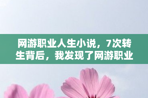 网游职业人生小说,7次转生背后,我发现了网游职业人生的终极真相 网游职业人生小说,7次转生背后,我发现了网游职业人生的终极真相