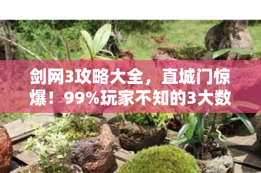 剑网3攻略大全，直城门惊爆！99%玩家不知的3大数值陷阱，通关率暴跌真相
