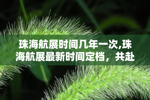 珠海航展时间几年一次,珠海航展最新时间定档，共赴蓝天盛会的秋日之约