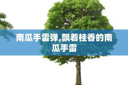 南瓜手雷弹,飘着桂香的南瓜手雷 南瓜手雷弹,飘着桂香的南瓜手雷