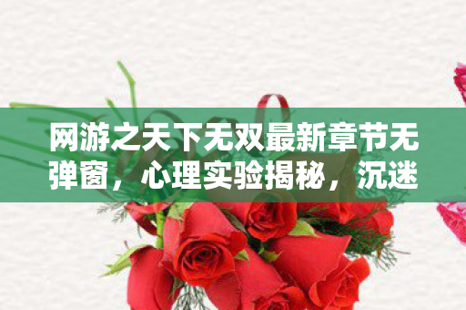 网游之天下无双最新章节无弹窗，心理实验揭秘，沉迷网游之天下无双，细思极恐的自我麻醉