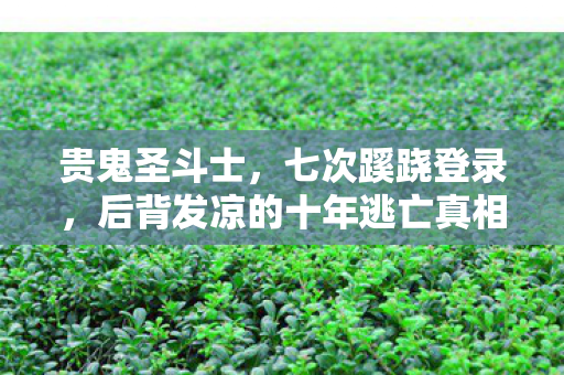 贵鬼圣斗士,七次蹊跷登录,后背发凉的十年逃亡真相 贵鬼圣斗士,七次蹊跷登录,后背发凉的十年逃亡真相