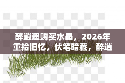 醉逍遥购买水晶,2026年重拾旧忆,伏笔暗藏,醉逍遥白金卡竟让我鼻子一酸 醉逍遥购买水晶,2026年重拾旧忆,伏笔暗藏,醉逍遥白金卡竟让我鼻子一酸