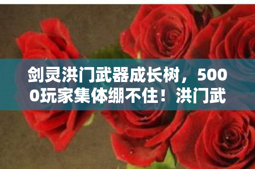 剑灵洪门武器成长树，5000玩家集体绷不住！洪门武器疑云，这属性是BUG还是官方恶作剧？