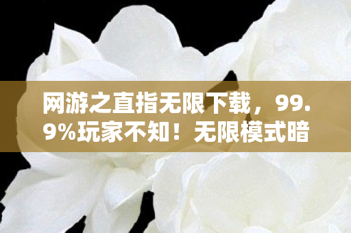 网游之直指无限下载,99.9%玩家不知!无限模式暗藏3大数值黑洞,策划连夜改代码 网游之直指无限下载,99.9%玩家不知!无限模式暗藏3大数值黑洞,策划连夜改代码