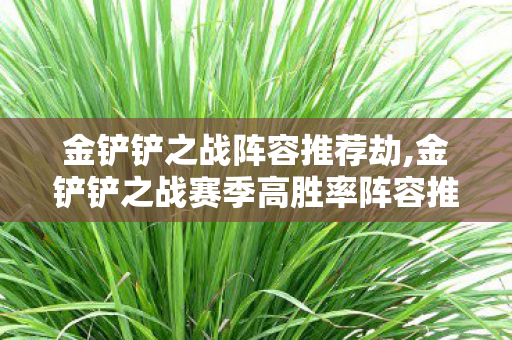 金铲铲之战阵容推荐劫,金铲铲之战赛季高胜率阵容推荐 全分段适配轻松冲分