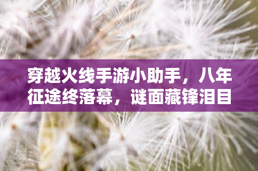 穿越火线手游小助手，八年征途终落幕，谜面藏锋泪目处——网游加速小助手的穿越火线绝响